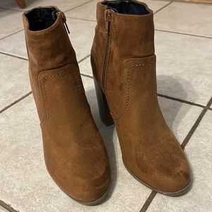 Indigo rd. booties good condition. Never worn. 4” heel